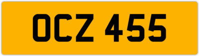 OCZ 455 O 3x3 DATELESS PRIVATE NUMBER PLATE OLLY OWEN OSCAR OLY OL OLIVIA ORLA