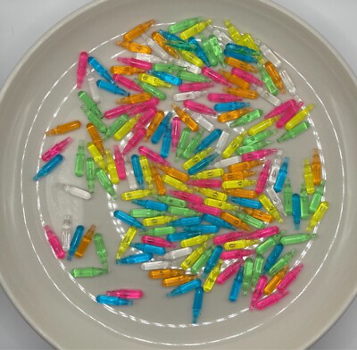 Neon Light Bright pieces, approximately 175, appear to be unused, 7/8 inch