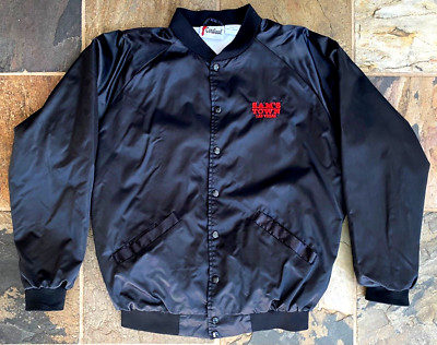 Vtg Casino Sam's Town Las Vegas, Nevada - Black Satin Jacket Size - L - Cardinal