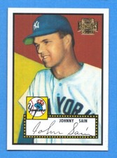 2001 Topps Archives #236 Johnny Sain Yankees 1952