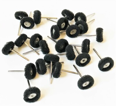 25 GOLIATH INDUSTRIAL ABRASIVE 1'' SCUFF BUFF ROTARY TOOL WHEELS BRUSHES DB600B