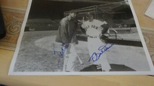 8x10 SIGNED BY TED WILLIAMS AND BOBBY DOERR BOSTON RED SOX AND HALL OF FAMERS