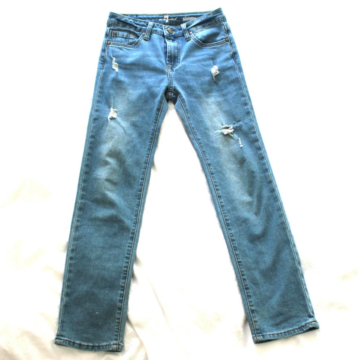 Women's 7 For All Mankind SLIMMY Blue Jeans 24 x 25