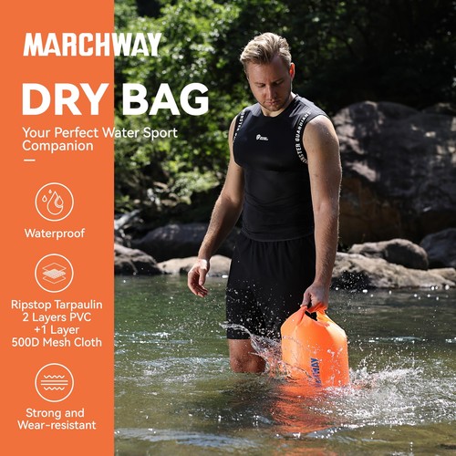 Floating Waterproof Dry Bag Backpack 5L/10L/20L/30L/40L Roll Top Sack Keeps G... - Picture 2 of 8