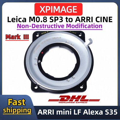 Leica M Lens to ARRI mini LF Adapter for XPimage M to arri III Locking adapter