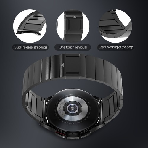 For Samsung Galaxy Watch6/5/5Pro/6 Classic Band Magnetic Stainless Steel Strap - Photo 5 sur 27