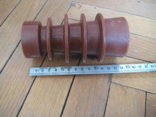 vintage red epoxy medium  voltage electrical post insulator 150 mm / 5.9 "