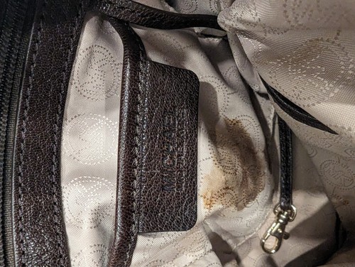 Michael Kors McGraw Leather Convertible Slim Satchel Crossbody Bag Brown Lge MK - Picture 7 of 10
