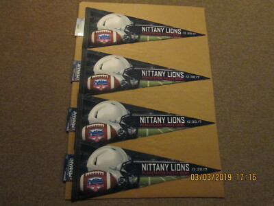 NCAA Nittany Lions Lot of 4 Circa 2017 Playstation Fiesta Bowl