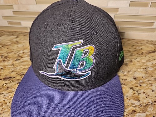 Tampa Bay Devil Rays HAT Mens Baseball Cap New Era 59Fifty Fitted Size 7 MLB - Picture 2 of 9