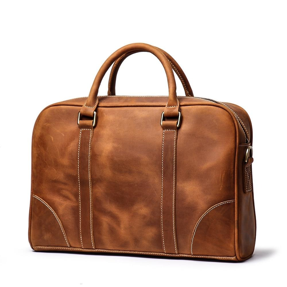The Bjorn Leather Laptop Bag Vintage Leather Briefcase