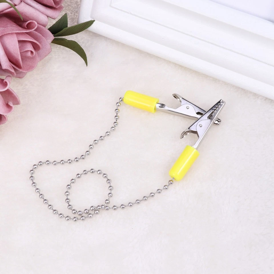 Chaîne de boule à dents en acier inoxydable avec porte-bavette à pince pour - Photo 2/4