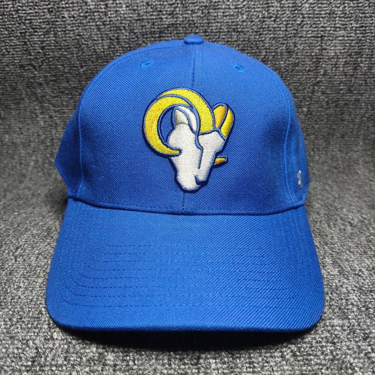 '47 Brand Los Angeles Rams NFL Blue Strapback Cap Curved Brim Old Logo