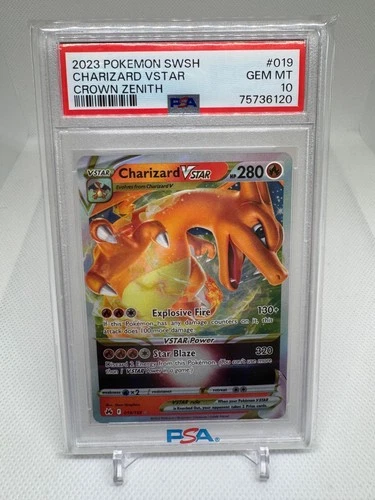 2023 Pokemon SWSH Crown Zenith #019 Charizard Vstar PSA 10 GEM MINT