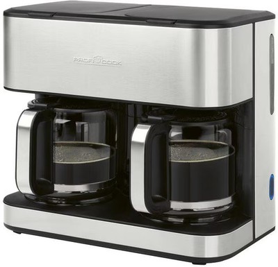 ProfiCook PC-KAD 1308 Doppelkaffeefilterautomat, für 2x 14 - 16 Tassen (ca. 3,6