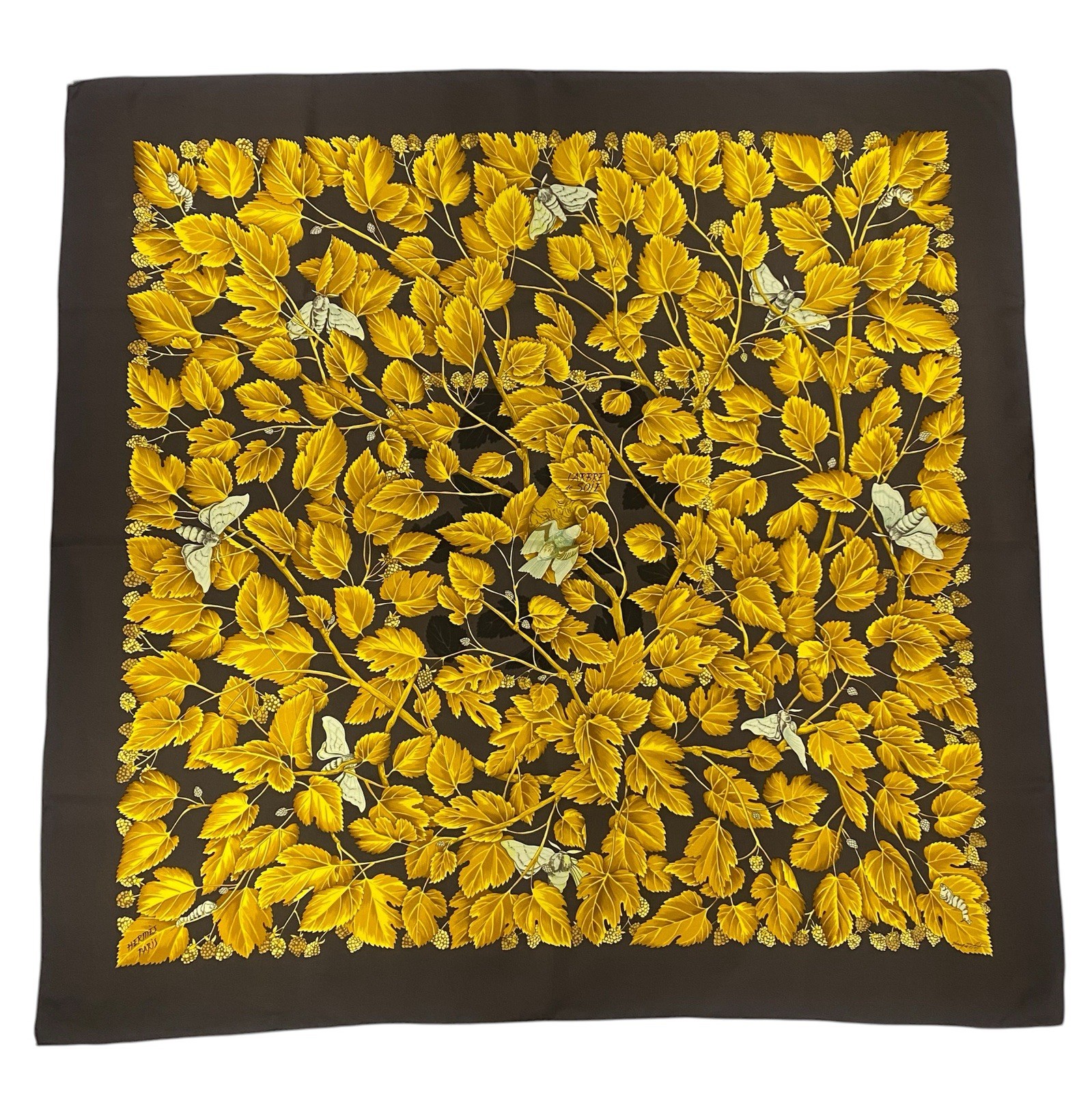 L'arbre de soie brown - Hermès Scarf Details | Scarf Sage