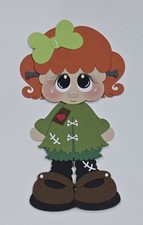 Franky Girl Red Hair. Scrapbook, Card making Paper Piecing.