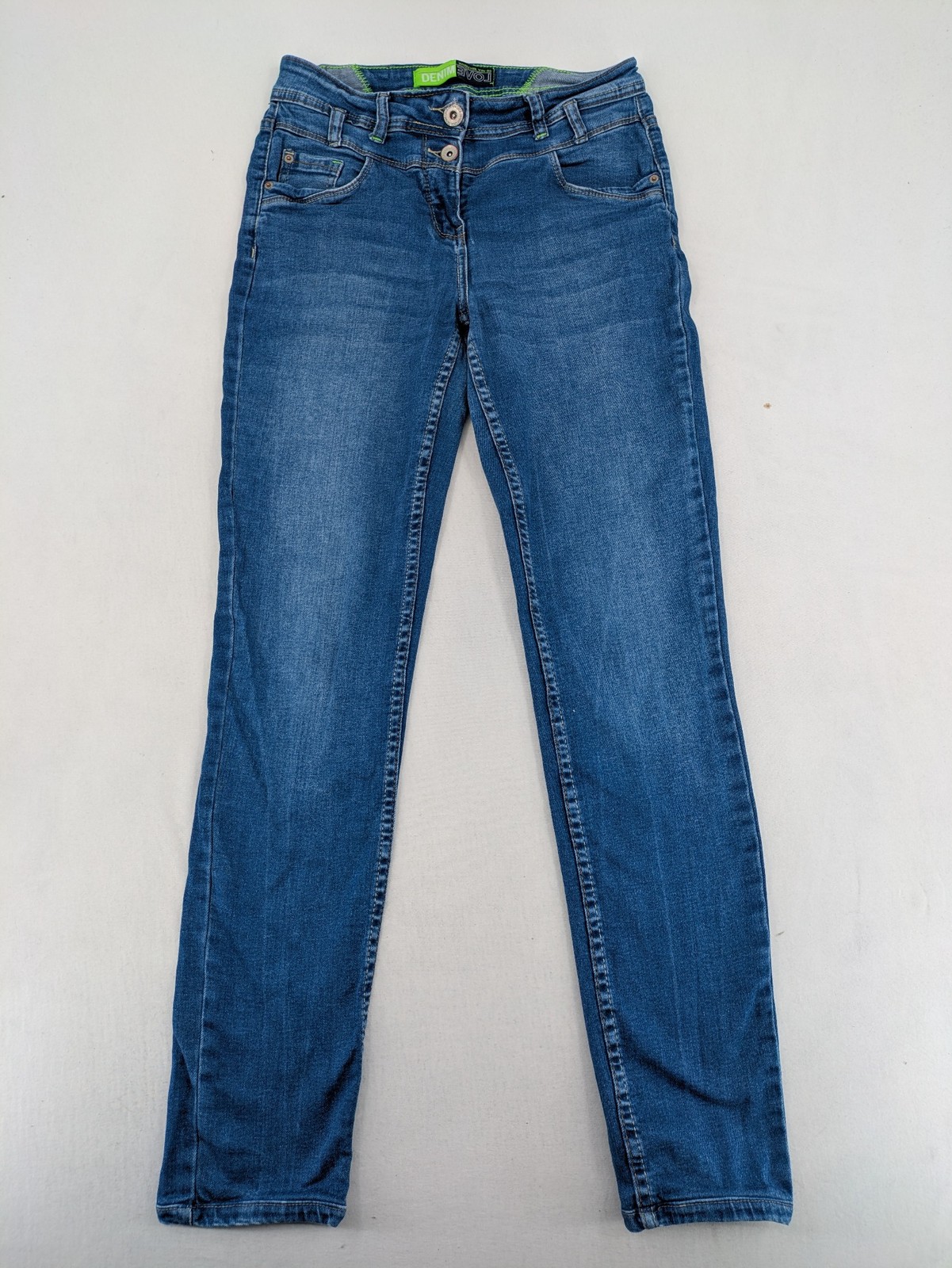 Cecil Damen Jeans Hose Toronto W27 L32 Blau Slim Fit Stretch Denim