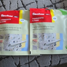 Fischer Hammerfix N 6x60 x 20 2PACKS 40 total