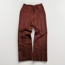 1970s Sears The Fashion Place High Rise Slacks Women  s Size 18 Rust Brown Vintag