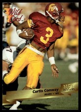 1993 Wild Card Curtis Conway Rookie Chicago Bears #13. rookie card picture