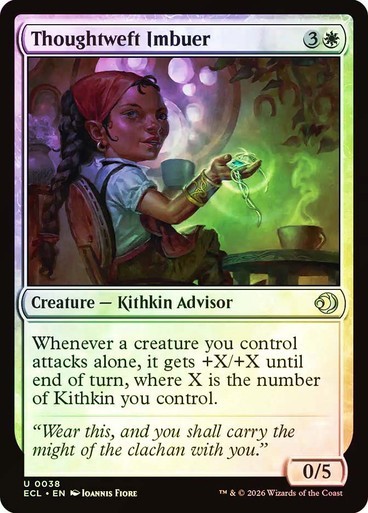 NM Foil Thoughtweft Imbuer, MTG, Lorwyn Eclipsed, Magic the Gathering, 38