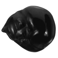Animal Crystal Decoration Cat Figurine Black Sleeping Statue Figurines