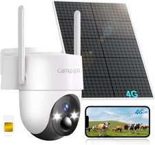 4G LTE Cellular Security Camera PTZ No WiFi Solar Outdoor Night Vision SIM Card