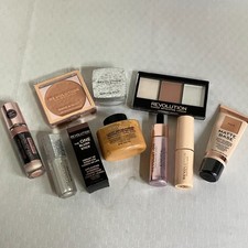 Revolution Makeup Lot Of 10 Concealer Blush Foundation Powder Eyes  Lips