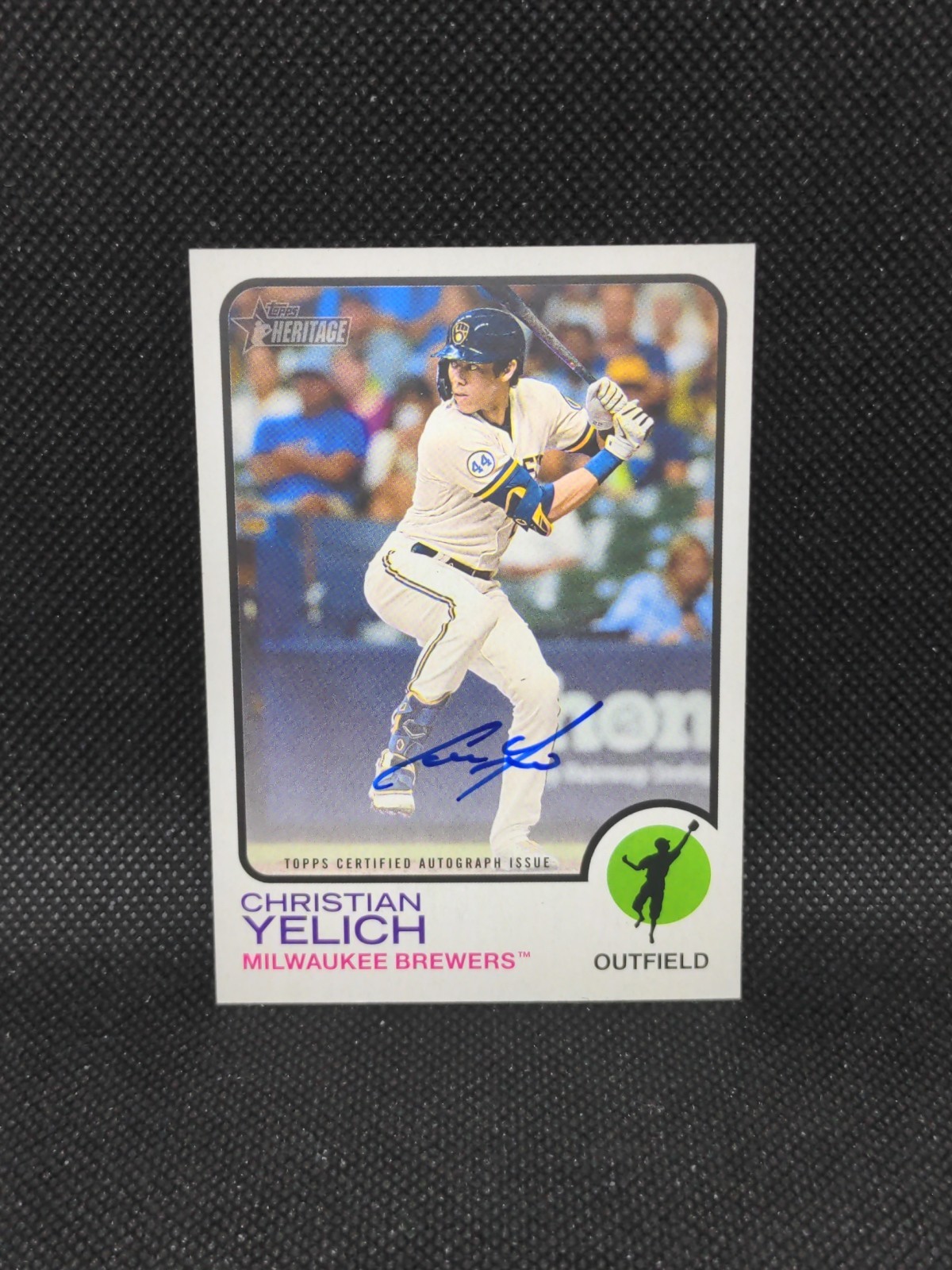 2022 Topps Heritage - Real One Autographs Christian Yelich #ROA-CY Brewers