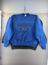 Lot Of 3 Sweatshirts Adult Large XL Pullover Vtg Made In USA Canada Hanes Blank