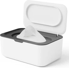 Wipes Dispenser, Wipe Holder for Baby & Adult, Seposeve Refillable Wipe Containe