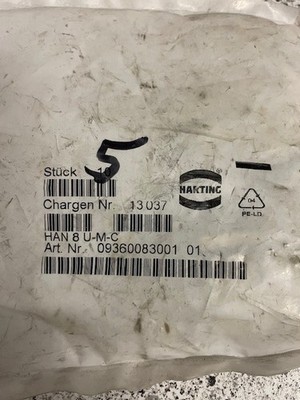 Harting HAN 8 U-M-C   5 Stück  Artikel 09360083001 01