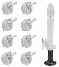 Window Clamps with Super Strong Suction Cups, Holder for Electric Candles, Gr...