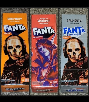 CALL of DUTY WORLD WARCRAFT XBOX 25th Anniversary Limited Edition FANTA 12 PACK
