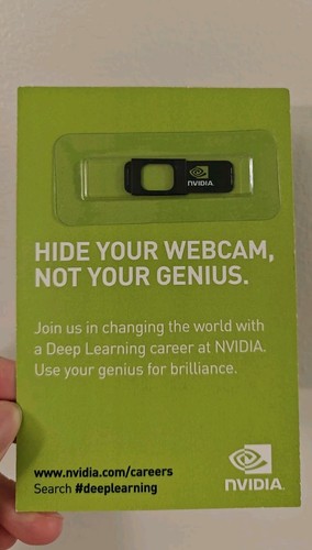 NVIDIA Branded webcam cover