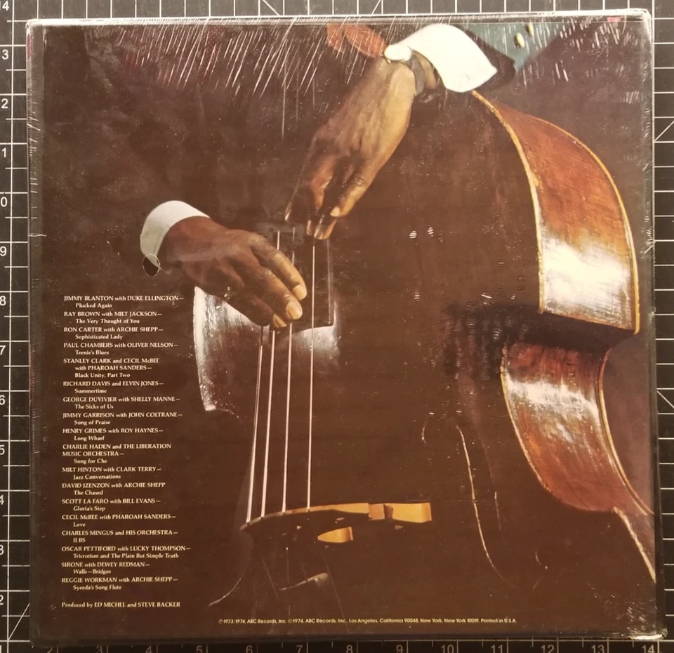 *Sealed* THE BASS Jazz 3LP BOX SET 1974 UNOPENED Impulse! MINGUS Bill Evans NEW - Image 2 of 3