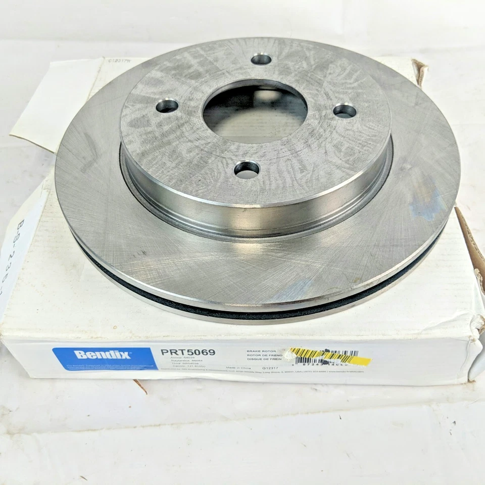 Rotor de freno de hierro ventilado trasero Bendix PRT5069 para Ford Contour Mercury Cougar nuevo de stock Foto 4 de 4