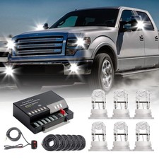 Hideaway Strobe Lights Kit 6 HID Bulbs 13 Flashing Mode Memory Recall Functio...
