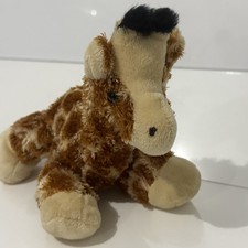 Aurora Plush Giraffe Stuffed Animal Toy Brown Cream Soft Cuddly Realistic