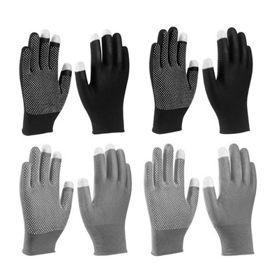 Thin Protective Gloves With Touch Display Sensitivity Antislip Grip Carbon Fiber