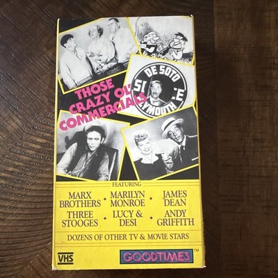 GoodTimes Those Crazy Ol' Commercials VHS 1986 NTSC NR Comedy B&W FS