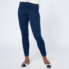 Hue Classic Stretch Denim Legging, Black, XS
