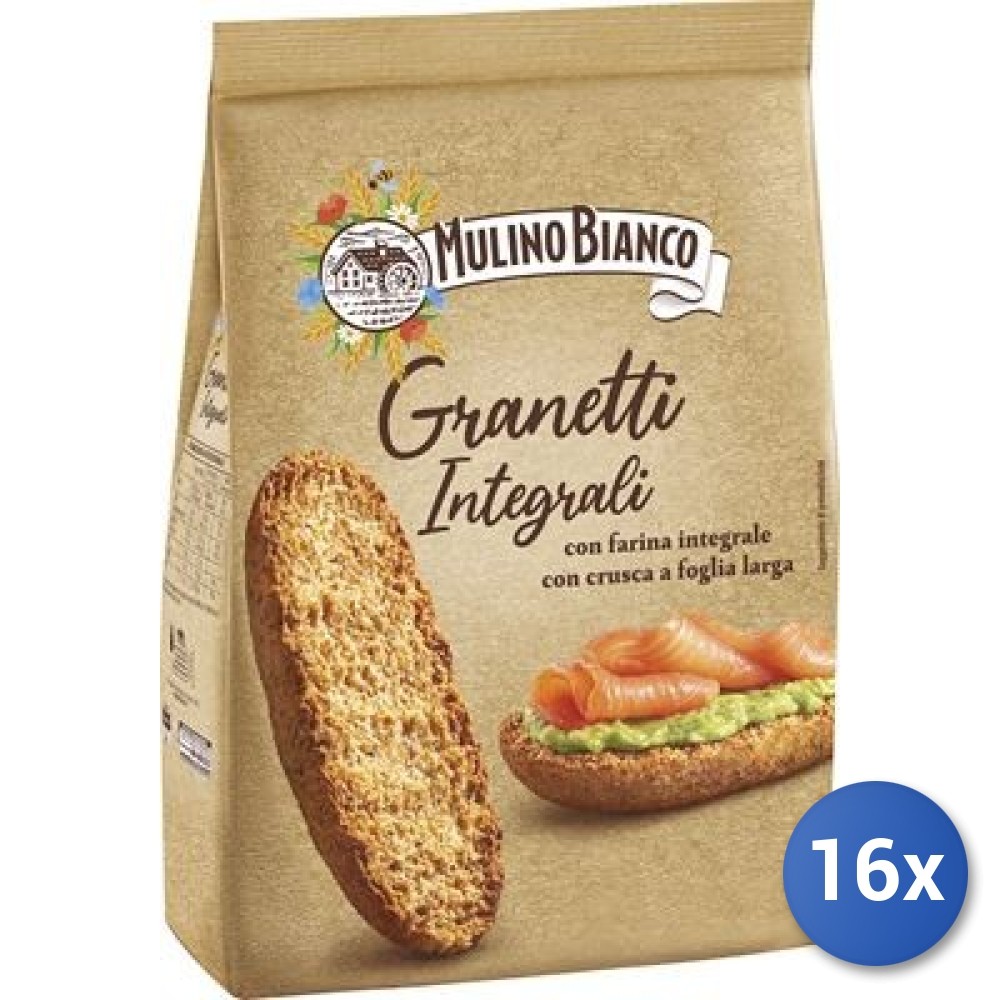 16X Multipack Mulino Bianco Granetti Integrali Gr 280