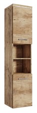 Badplaats Badezimmerschrank Paso 35 x 35 x 160 cm Kastanien Eiche - Hoch Badschr