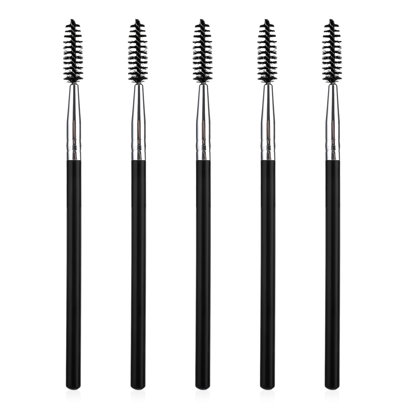 5 Pcs Reusable Eyelash Eyebrow Spoolie Brush, Mascara Wands, Lash Applicators