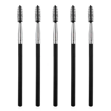 5 Pcs Reusable Eyelash Eyebrow Spoolie Brush, Mascara Wands, Lash Applicators