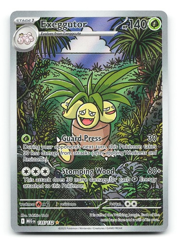 Exeggutor ME01: Mega Evolution 135/132 Holo Illustration Rare Pokemon NM
