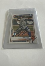 Autographed - 2021 Bowman Draft 1st Edition - Dominic Hamel #BD-60 IP Auto