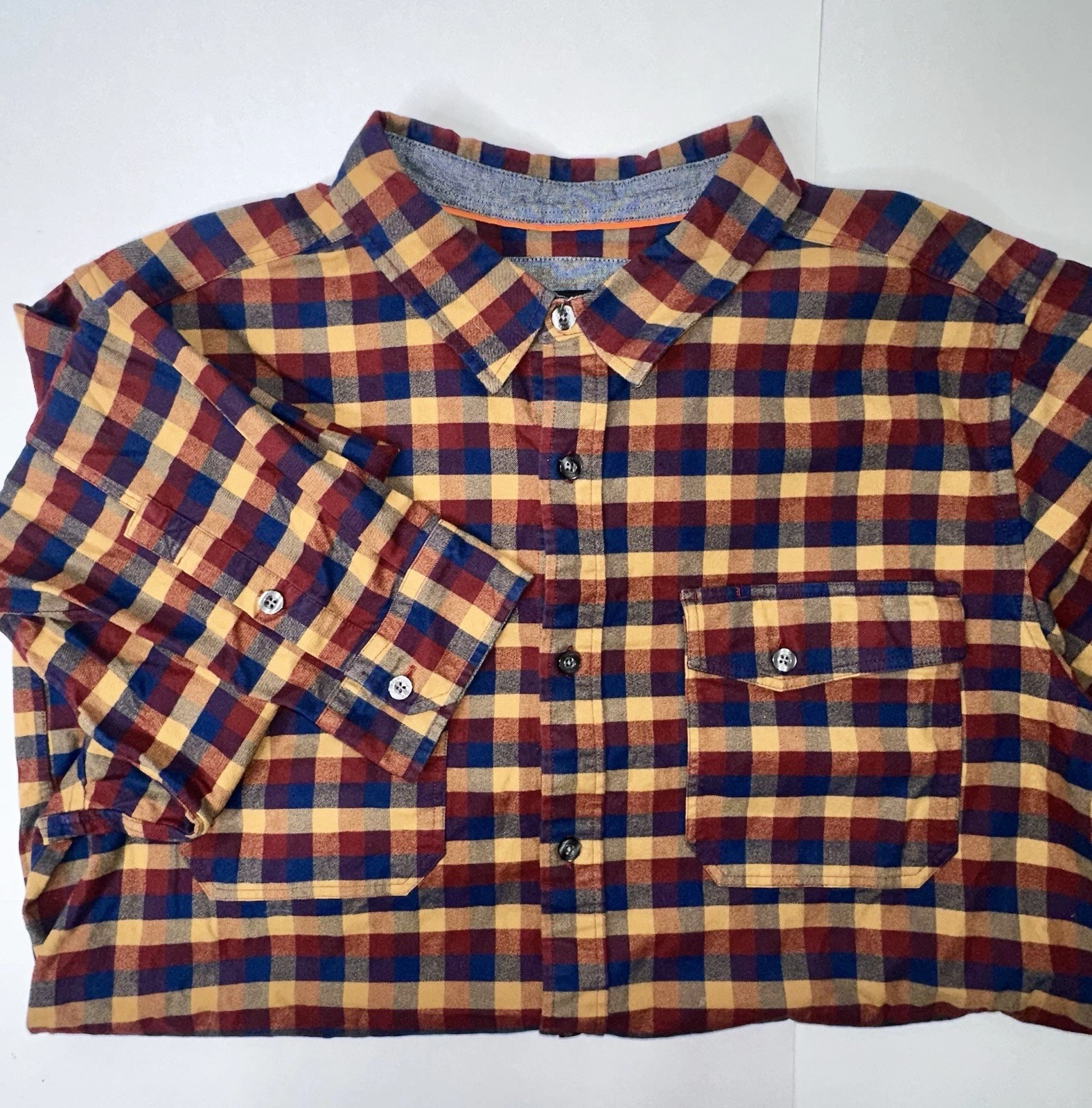 Hawx Shirt Mens Size XL Checkered Mens Long Sleeve Button Up Work Gear Flannel